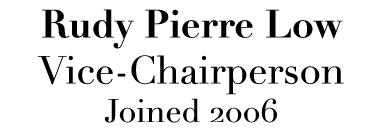 Rudy Pierre Low Vice-Chairperson Joined 2006