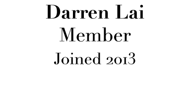 Darren Lai Member Joined 2013 