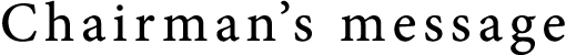Chairman s message