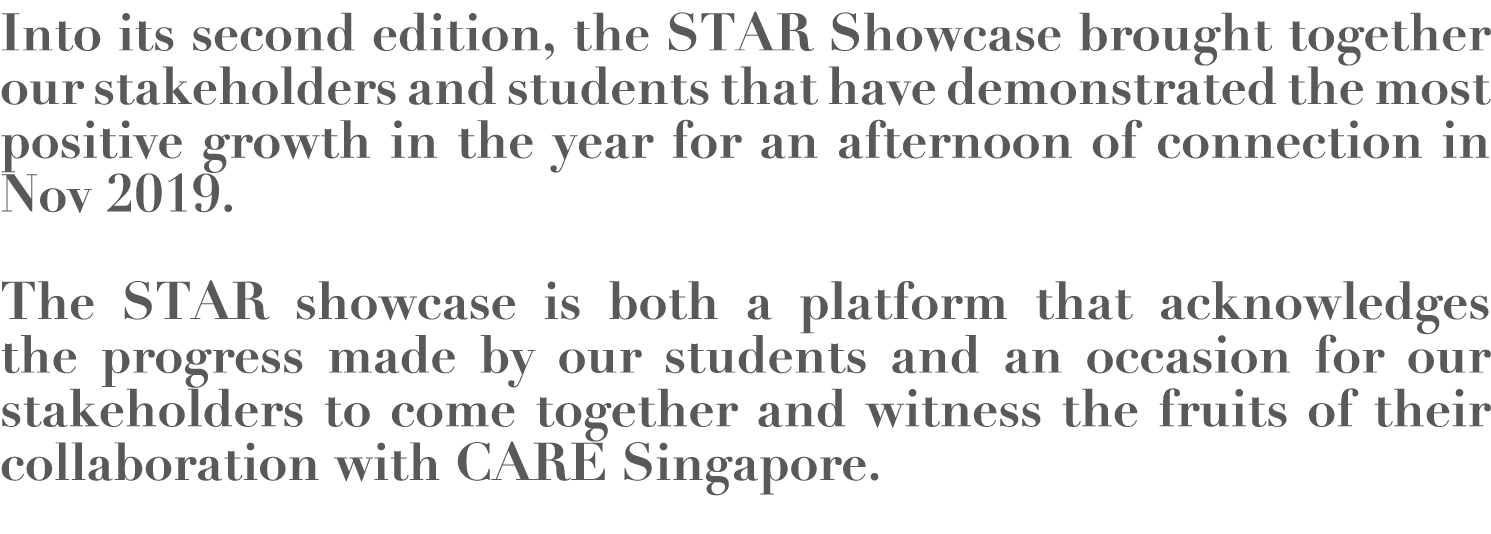 Into its second edition, the STAR Showcase brought together our stakeholders and students that have demonstrated the    