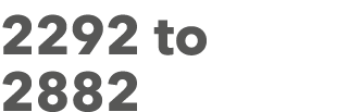 2292 to 2882