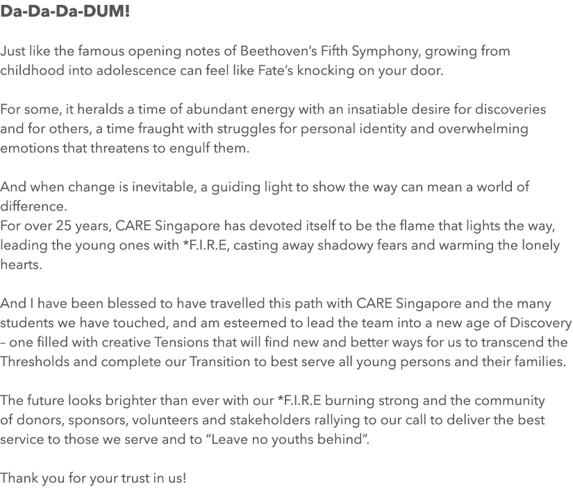 Da-Da-Da-DUM! Just like the famous opening notes of Beethoven’s Fifth Symphony, growing from childhood into adolescen...