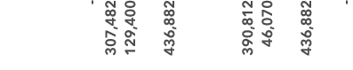  307,482 129,400 436,882 390,812 46,070 436,882 