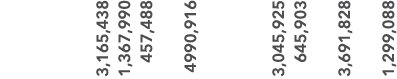  3,165,438 1,367,990 457,488 4990,916 3,045,925 645,903 3,691,828 1,299,088